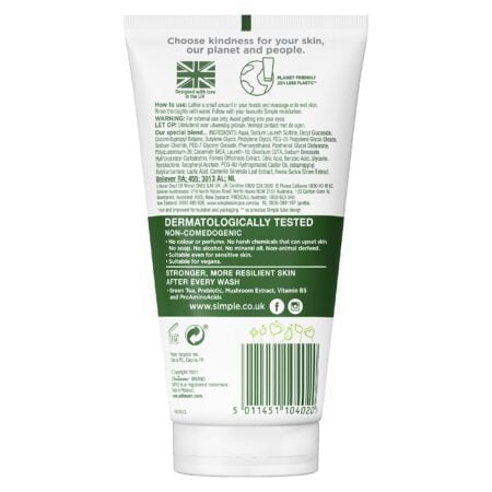 Simple Regeneration Age Resisting Facial Wash 150 ml - Image 5