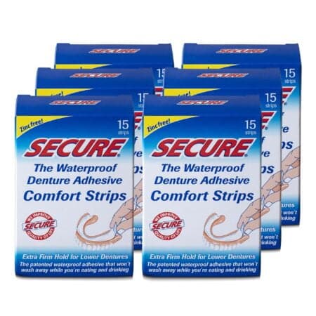 Secure - Denture Adhesive Strips - 15 Pcs