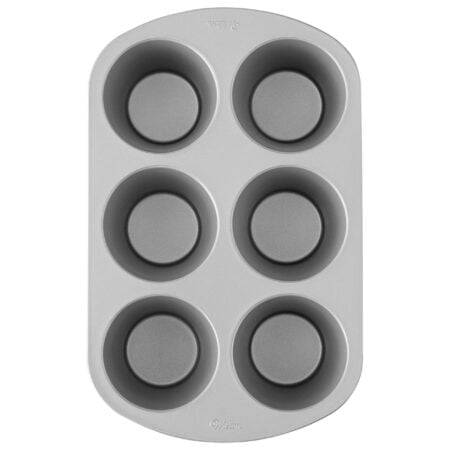 Wilton Giant Cupcake Pan, Jumbo Muffin and Cupcake Pan, 6-Cup, Steel - Image 2