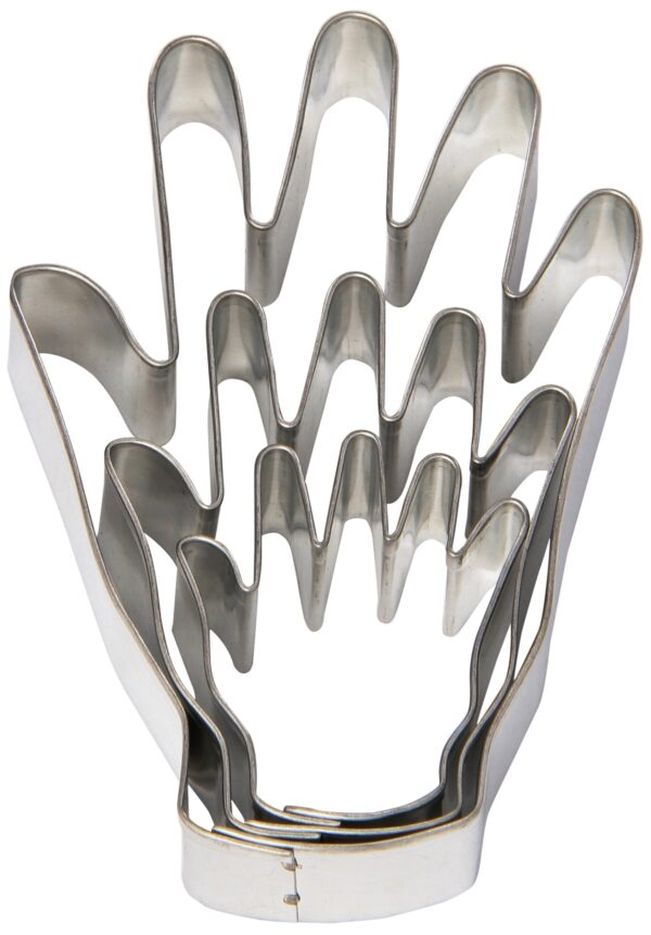R&M International Hand Shaped Cookie Cutters, Assorted Sizes, 3-Piece Set in Gift Tin