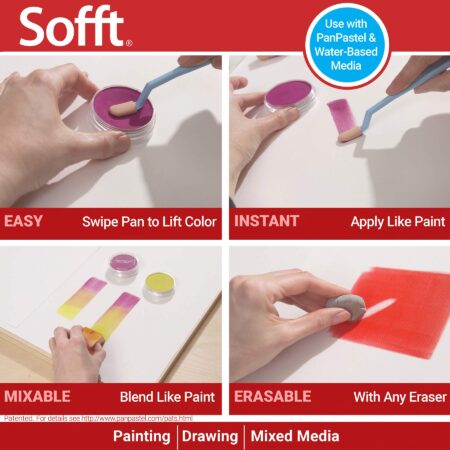 Sofft Tool 63052 Mini Sponge Applicators Pack of 12 for PanPastel Artist Painting Pastels - Image 7