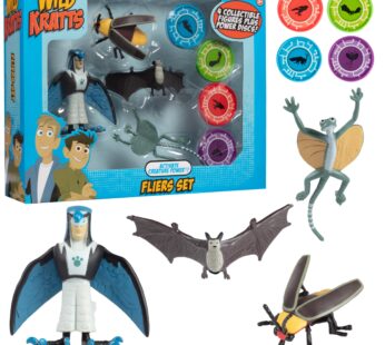 Wild Kratts – Activate Creature Power – 4-Pack Action Figure Set – Fliers