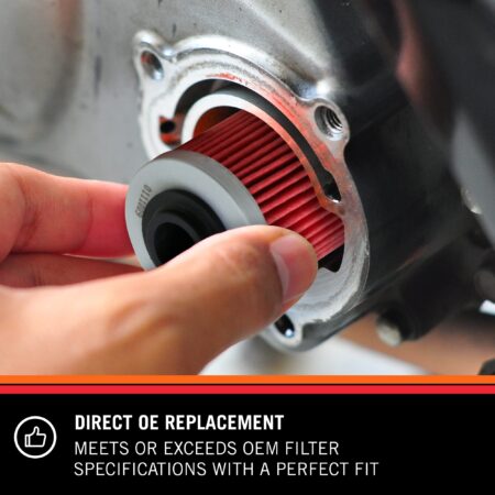 K&N Motorcycle Oil Filter: High Performance, Premium, Designed to be used with Synthetic o - Image 4