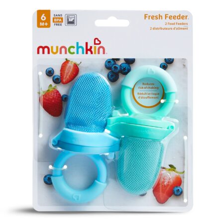 Munchkin Fresh Food Feeder, 2 Count (Pack of 1), Blue/Mint - Image 3