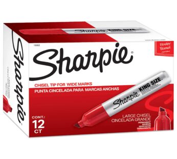 SHARPIE Box of 12 Pro King Size Chisel Tip Permanent Markers