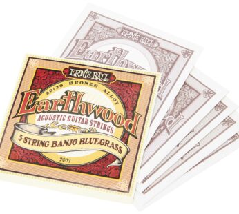 Ernie Ball Earthwood 5-String Bluegrass 80/20 Bronze Banjo Strings, 9-20 Gauge (P02063)