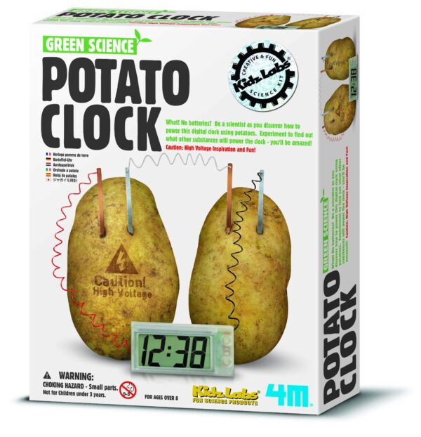 4M Potato Clock DIY Green Science Chemistry Engineering Lab - STEM Toys Educational Gift f