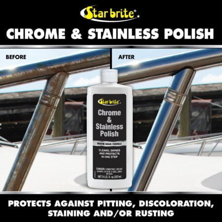 STAR BRITE Chrome & Stainless Polish - Marine Grade Formula Protects Against Pitting, Salt - Image 2