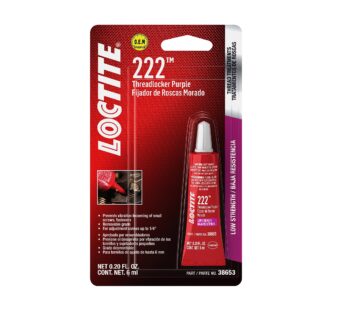 Loctite 222 Threadlocker for Automotive: High-Temperature, Low-Strength, Anaerobic, One-Pi