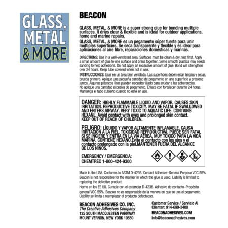 BEACON Glass, Metal & More - Premium Permanent Glue for Jewelry, Outdoor Projects & More - - Image 2