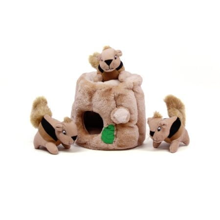 Outward Hound Hide A Squirrel Plush Dog Toy Puzzle, Medium