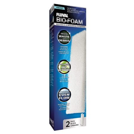 Fluval Foam Filter Block, Replacement Filter Media for Fluval 404, 405, 406 and 407 Aquari