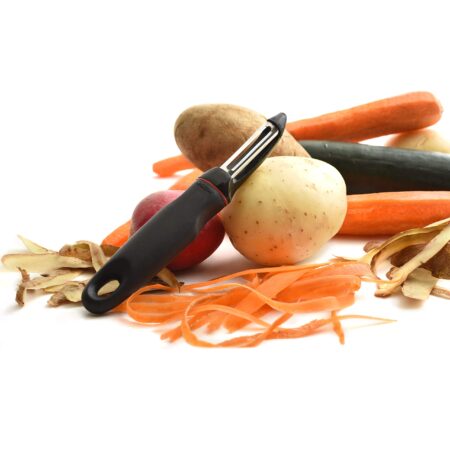 Norpro Bow Shape Peeler, Stainless Steel, Grip-EZ, Soft, Santoprene, One Size, Black - Image 4