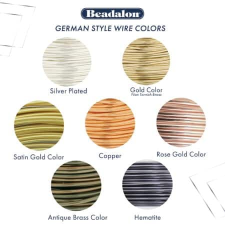 Beadalon German Style Wire for Jewelry Making, Round, Gold Color, 22 Gauge, 32.8 ft - Image 3