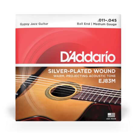 D'Addario Gypsy Jazz Acoustic Guitar Strings - EJ83M - Ball End - Medium, 11-45 - Image 2
