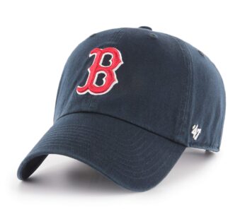 MLB Boston Red Sox Men’s ’47 Brand Home Clean Up Cap, Navy, One-Size (For Adults)
