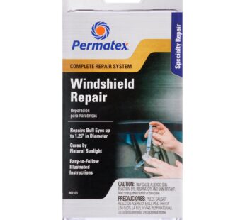 Permatex 09103 Automotive Windshield Repair Kit For Chipped And Cracked Windshields. Perma