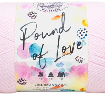 Lion Brand Yarn Pound of Love, Value Yarn, Large Yarn for Knitting and Crocheting, Craft Y