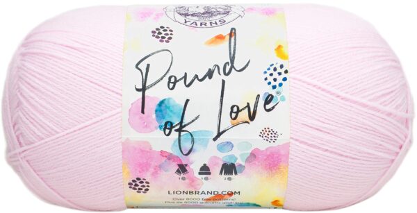 Lion Brand Yarn Pound of Love, Value Yarn, Large Yarn for Knitting and Crocheting, Craft Y