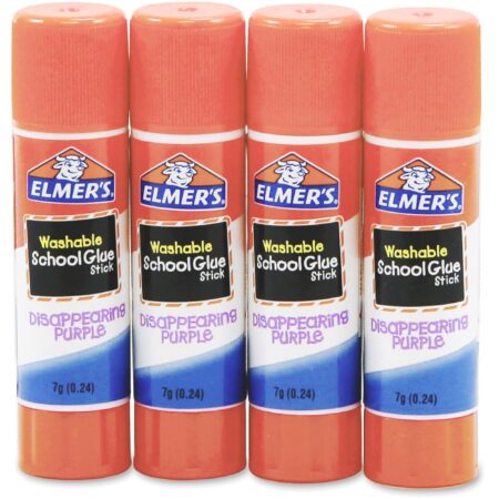 Elmer's Disappearing Purple School Glue Sticks, 0.24 oz Each, 4 Sticks per Pack (E543) - Image 5