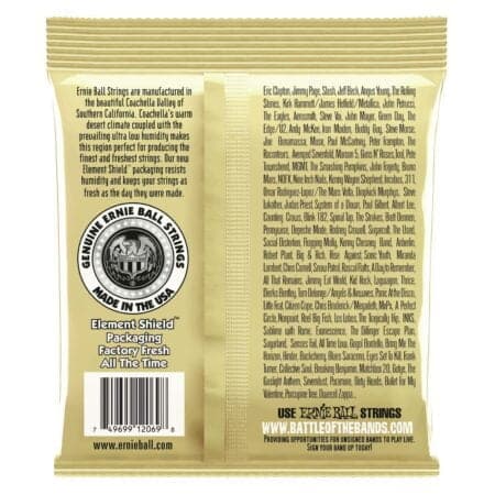 Ernie Ball Folk Nylon Clear & Gold Ball-End 80/20 Bronze Acoustic Guitar Strings, 28-42 Ga - Image 4