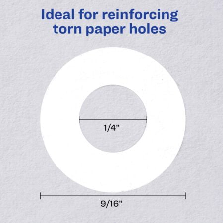 Avery Hole Reinforcements, White, 1000/Pack, PK - AVE05720 - Image 4