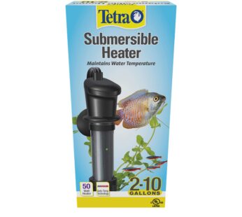 Tetra HT Submersible Aquarium Heater With Electronic Thermostat, 50-Watt, 2-10 Gallon