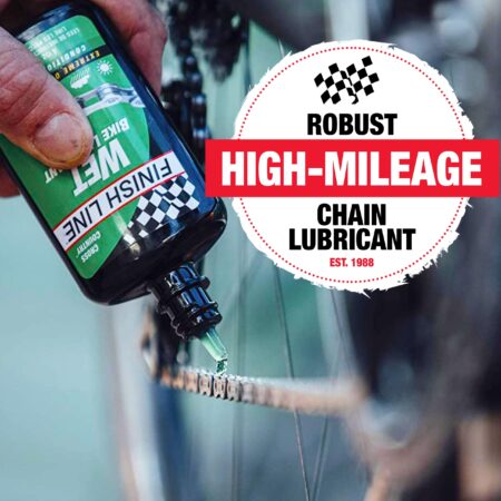 Finish Line WET Bicycle Chain Lube 2oz Drip Squeeze Bottle - Image 2