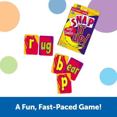 Learning Resources Snap It Up! Phonics & Reading Card Game, Homeschool,Reading Game, 90 Ca - Image 2