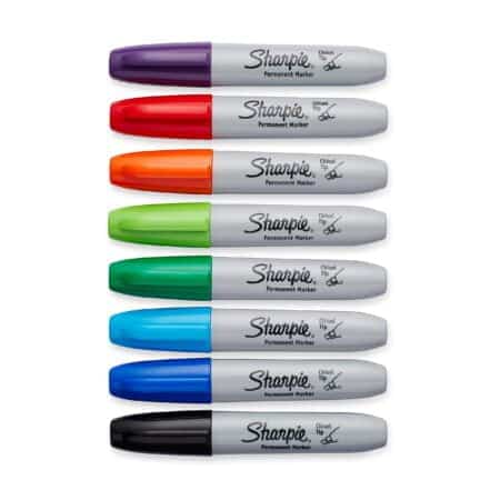 Sharpie Permanent Markers | Chisel Tip Markers, Assorted Colors, 8 Count - Image 2