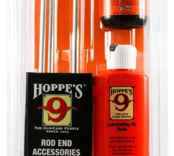 Hoppe’s No. 9 Cleaning Kit with Aluminum Rod, Universal Rifle/Shotgun, Clamshell,orange