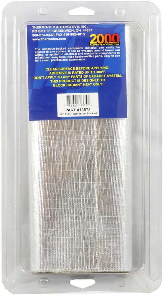 Thermo-Tec 13575 Adhesive Backed Aluminized Heat Barrier, 12" x 24" - Image 3