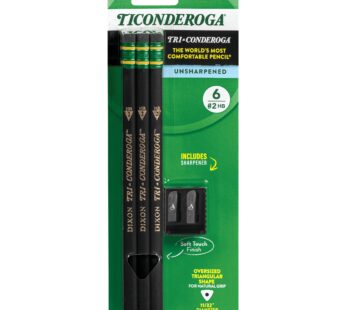 Dixon Tri-Conderoga Triangular Black Woodcase