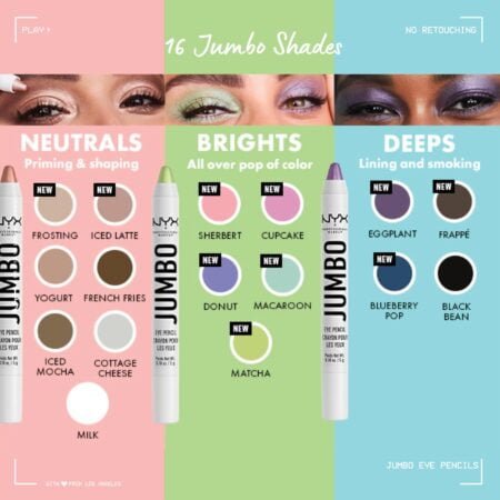 NYX PROFESSIONAL MAKEUP Jumbo Eye Pencil, Blendable Eyeshadow Stick & Eyeliner Pencil - French Fries - Image 7
