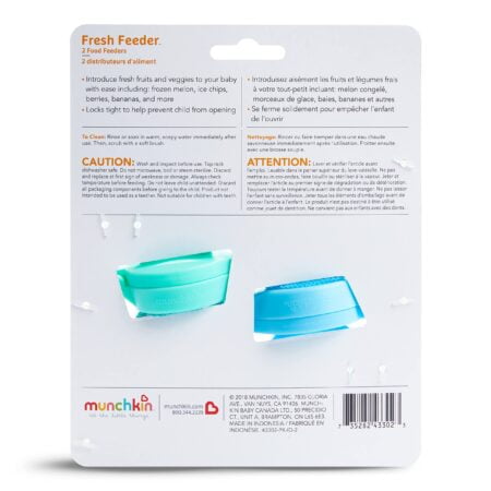 Munchkin Fresh Food Feeder, 2 Count (Pack of 1), Blue/Mint - Image 4