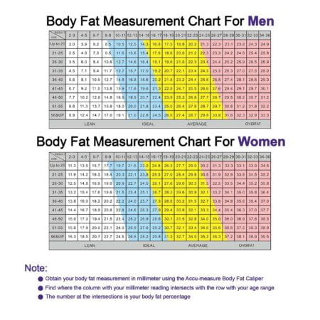 Accu-Measure Body Fat Caliper - Handheld BMI Body Fat Measurement Device - Skinfold Calipe - Image 5