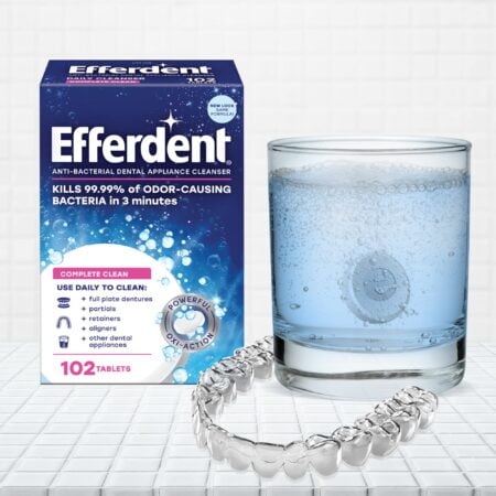 Efferdent Denture Cleanser Tablets, Complete Clean, Cleanser for Retainer and Dental Appli - Image 5