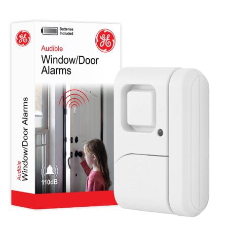 GE Personal Security Window and Door Alarm, 1 Pack, DIY Protection, Burglar Alert, Wireles