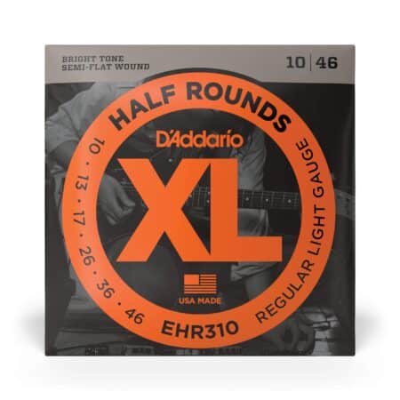 D'Addario Guitar Strings - XL Half Rounds Electric Guitar Strings - Semi-Flat Wound - Brig - Image 2