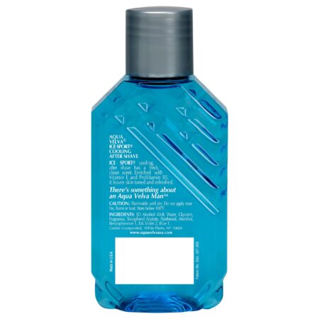 Aqua Velva Cooling Mens After Shave, Ice Sport, Vitamin E and Pro Vitamin B5, Soothes, Coo - Image 2