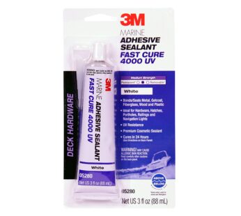 3M Marine Adhesive Sealant 4000 UV (05280), Medium Strength Flexible Waterproof Adhesive S