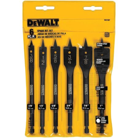 DEWALT Drill Bit, Spade, 6-Piece (DW1587) - Image 6