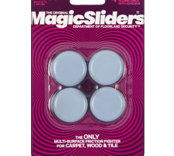 Magic Sliders 4038 Series 1-1/2″ Sliding Disc, Gray, Pack of 4,Grey