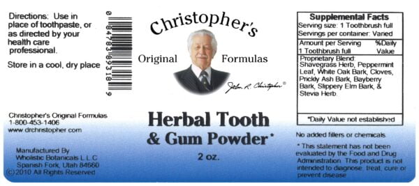 Christopher's Original Formulas Herbal Tooth and Gum Powder - Image 4