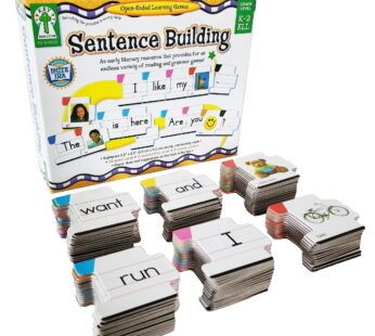 Key Education 86-Piece Sentence Building for Kids, Toys for Speech Therapy, Sight Word Gam