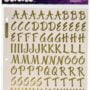 Sticko 1-Inch Susy Ratto Brush Letter Stickers, Golden Foil