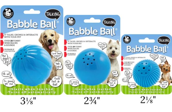 Pet Qwerks Talking Babble Ball - Interactive Chew Dog Toy - Small - Image 4