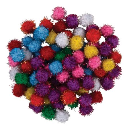 Creativity Street 1/2" Glitter Pompons - Image 2