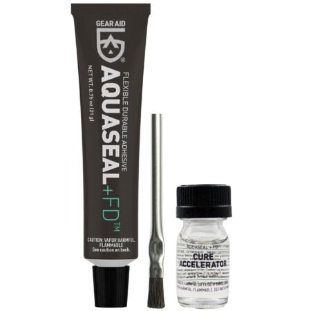 Gear Aid Aquaseal FD Flexible Durable Repair Adhesive and Cure Accelerator, Clear Glue, 0.