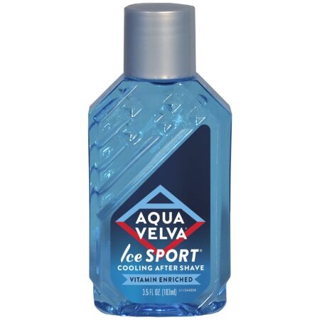 Aqua Velva Cooling Mens After Shave, Ice Sport, Vitamin E and Pro Vitamin B5, Soothes, Coo